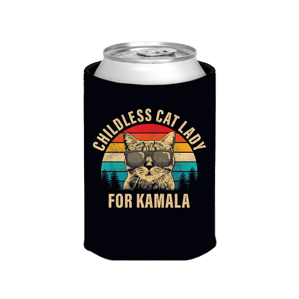 Childless Cat Lady Retro Cozie