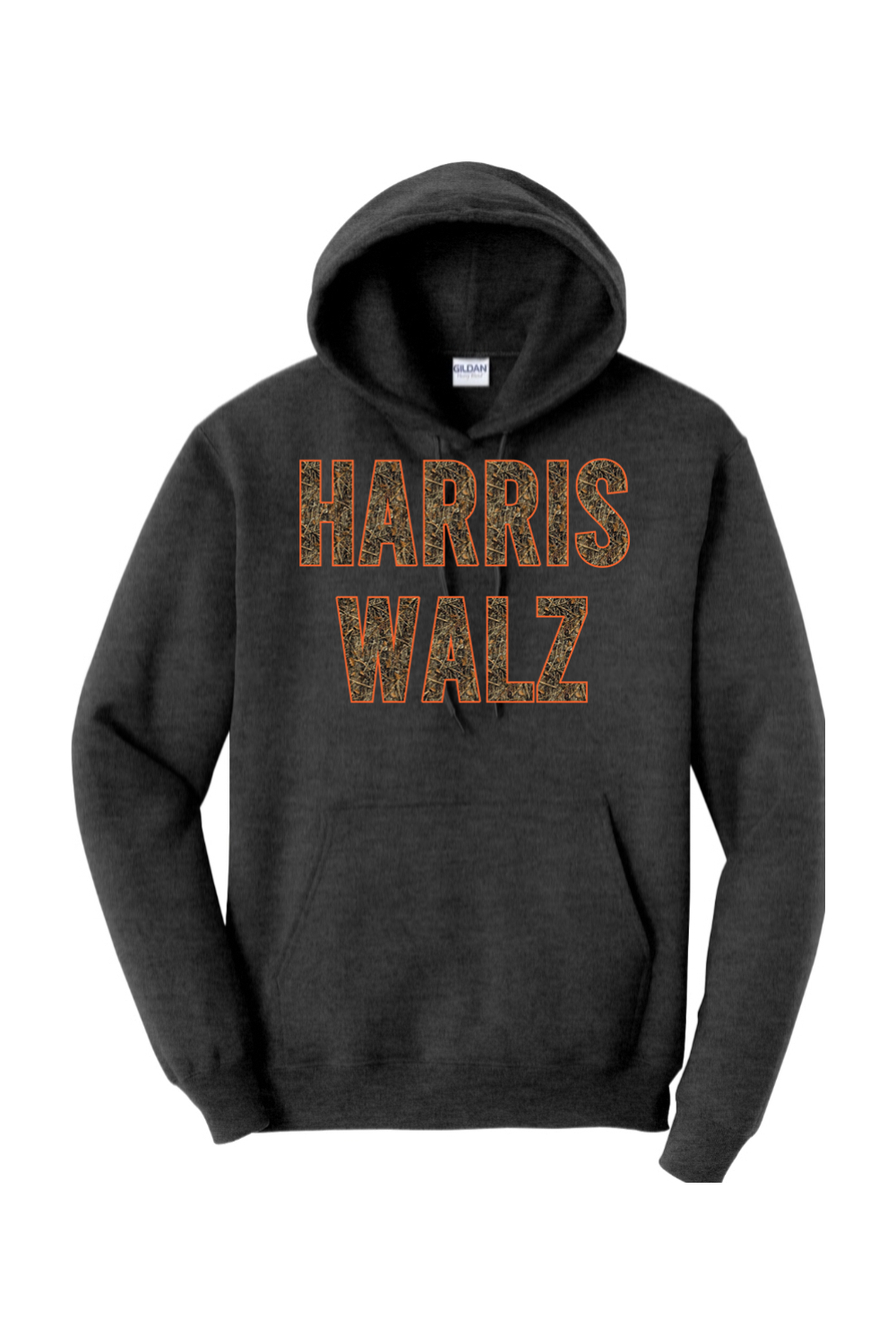 Harris Walz Camo Gildan Blend Hoodie