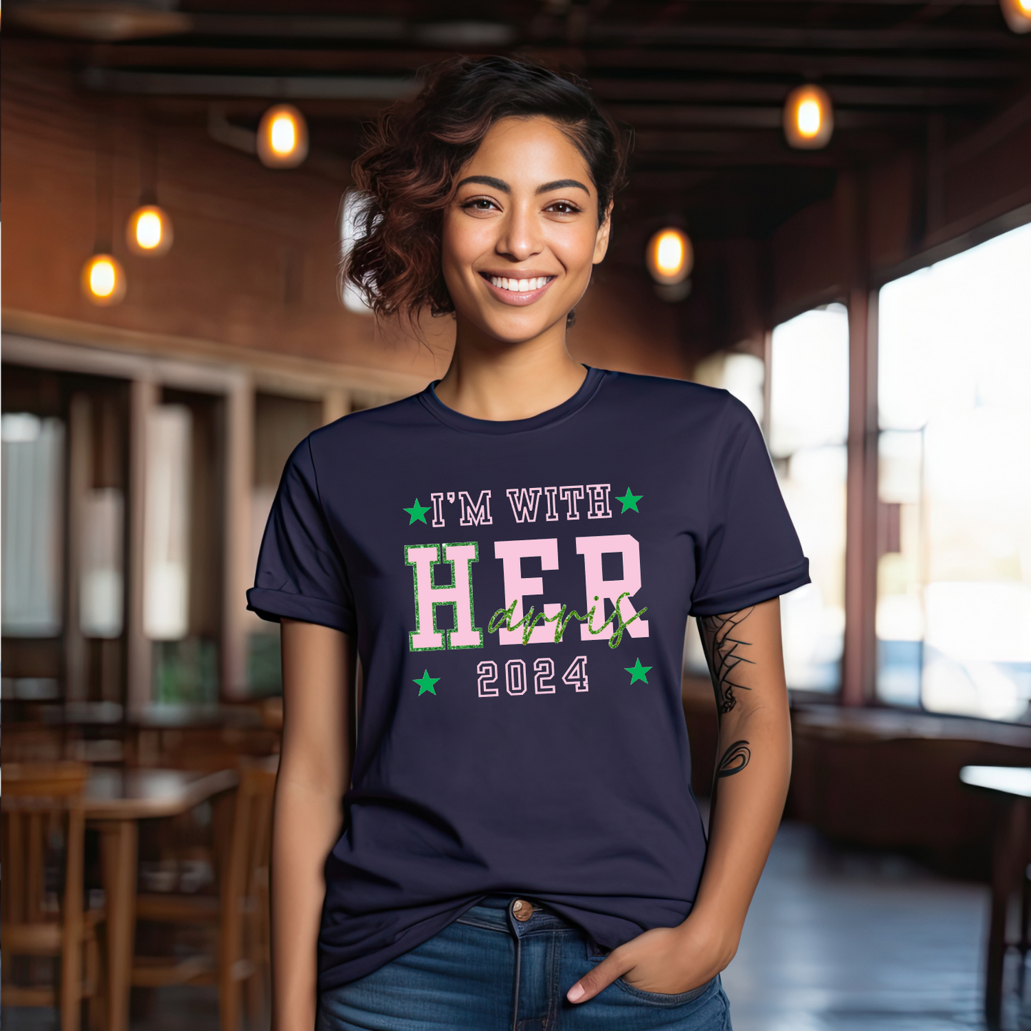 "I'm With Her" 2024 Gildan Softstyle T-Shirt