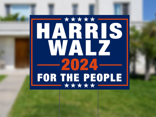 Harris Walz 2024 18 x 24 Presidential Yard Sign